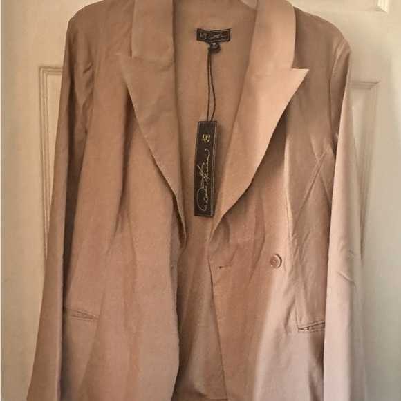 NWT DG2 by Diane Gilman Super Stretch Knit Denim Blazer, Medium - Picture 1 of 7